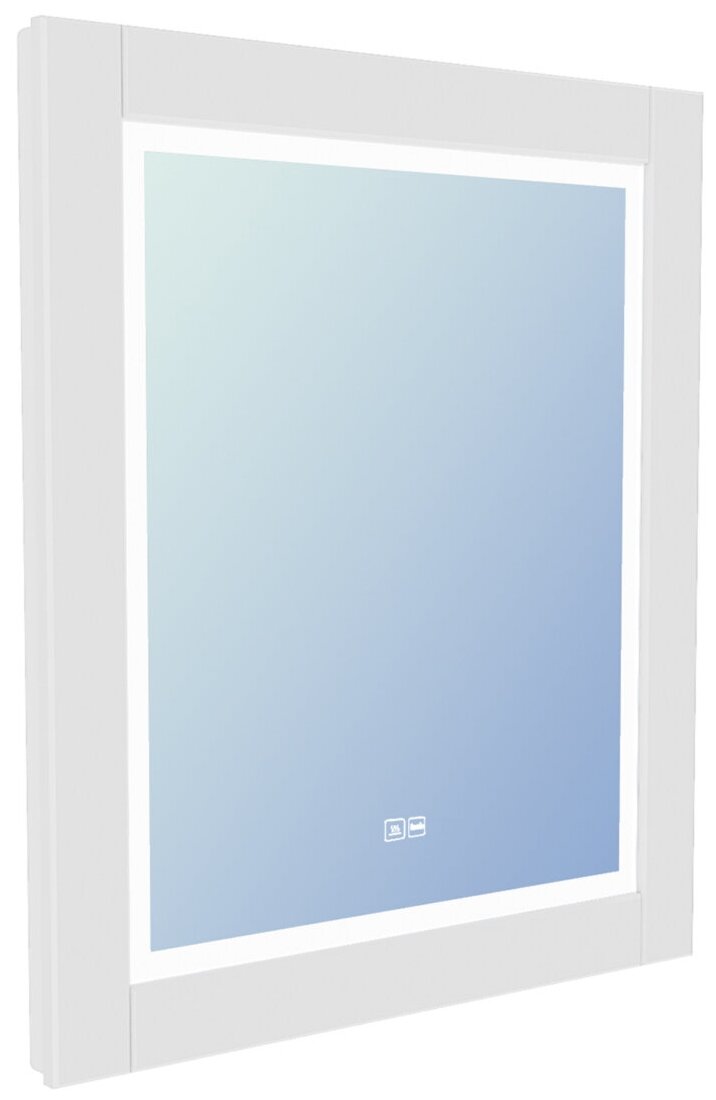IDDIS Зеркало IDDIS, ЗЛП111 Oxford с подсветкой, 60х70 см, белый матовый