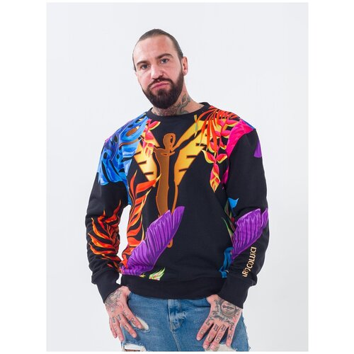 фото Худи, цвет черный микс, размер m carlo colucci