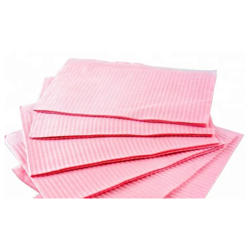 Салфетки ламинированные 33*45 (розовые), 125 шт., Нет бренда, розовый, Бумажные салфетки  - купить со скидкой