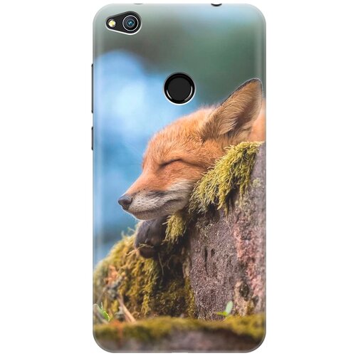 фото Re:pa накладка transparent для honor 8 lite / huawei p8 lite (2017) с принтом "умиротворенная лиса"