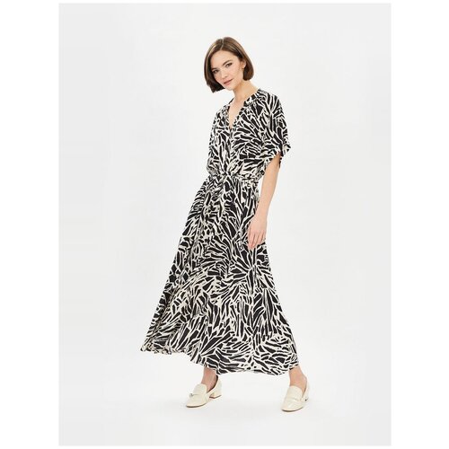 фото Платье baon, размер m, beige-black printed