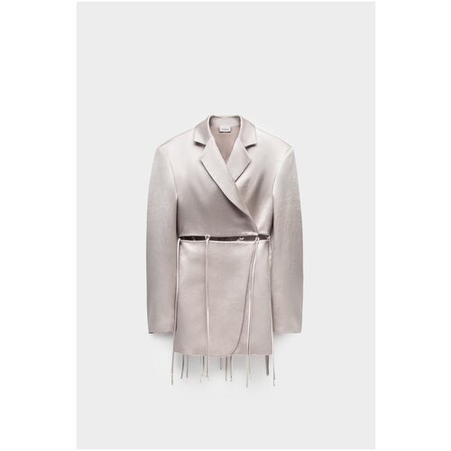Пиджак YUZEFI для женщин цвет серый размер 44