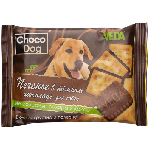 CHOCO DOG печенье в темном шоколаде 30г