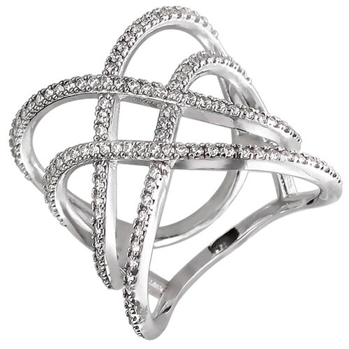 фото Эстет кольцо с фианитами из серебра 01к159210, размер 18