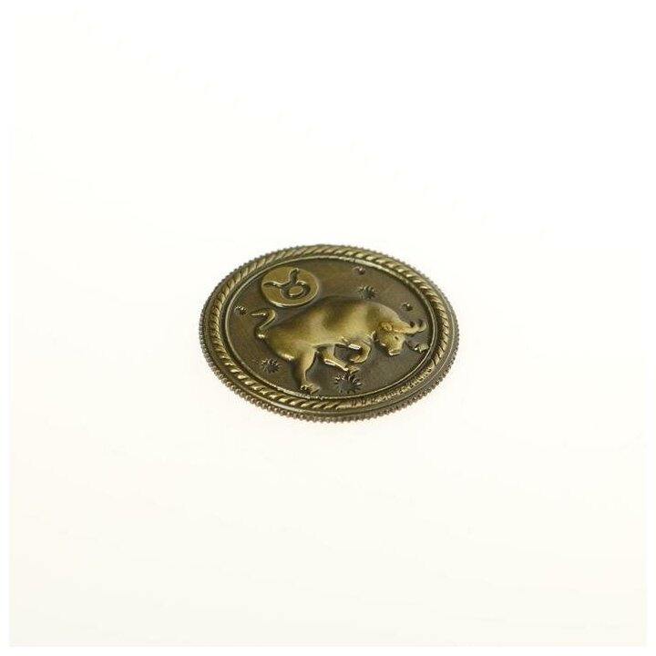 Семейные традиции Монета знак зодиака «Телец», d=2,5 см - фотография № 5
