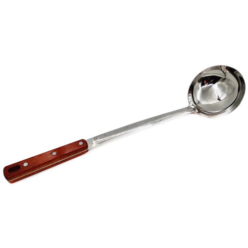 Половник MLV для казана, 47 см серебристый/коричневый