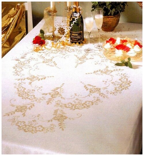 Набор для вышивания Anchor: скатерть Classic Tablecloth 140*240см, MEZ, 9240000-05730