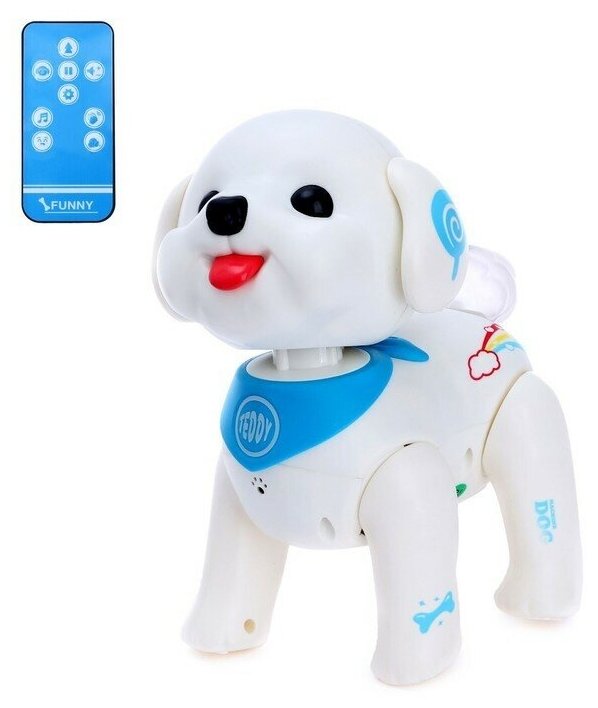 Робот "Милый щенок", с дистанционным управлением, русский чип, св эффекты,