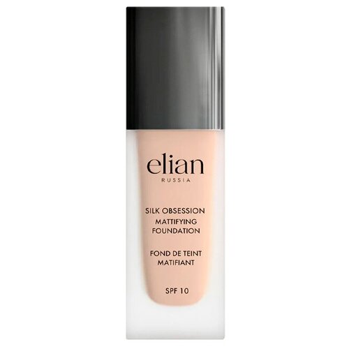 Elian Russia Тональный крем Silk Obsession Mattifying Foundation, 35 мл, оттенок: 12 сrème, 1 шт. матирующий тональный крем 12 crme elian russia silk obsession mattifying foundation spf 10