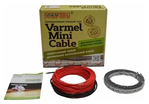 Электрический теплый пол Varmel Mini Cable 840Вт-15Вт/м (56м)