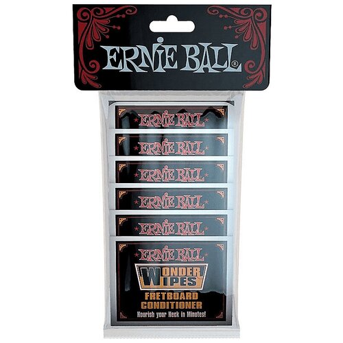 Средство для чистки грифа (салфетки) Ernie Ball 4247 ernie ball 4248 полироль для гитары салфетки упаковка 20шт