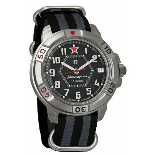 Наручные часы Восток Командирские, серый наручные часы восток командирские механические командирские 819639 black grey серый
