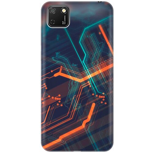 фото Re:pa накладка transparent для huawei y5p / honor 9s с принтом "микросхема"