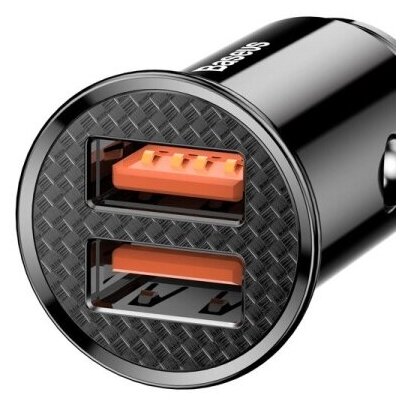 Автомобильное зарядное устройство Baseus Dual QC3.0 30W Max Car Charger Black (CCALL-YD01)