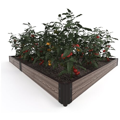 Готовый комплект грядки из ДПК Holzhof 2000х1500 мм, высота 150 мм