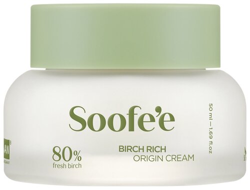 SOOFEE Ревитализирующий крем на основе березового сока Birch Rich Origin Cream, 50 мл