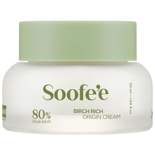 soofee ревитализирующий крем на основе березового сока birch rich origin cream 50 мл SOOFEE Ревитализирующий крем на основе березового сока Birch Rich Origin Cream, 50 мл