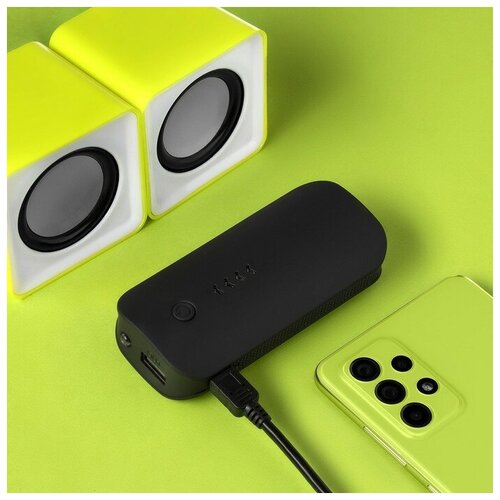 Внешний аккумулятор LuazON PB-18 3600 мАч USB 1 А индикатор зарядки чёрный 156900₽