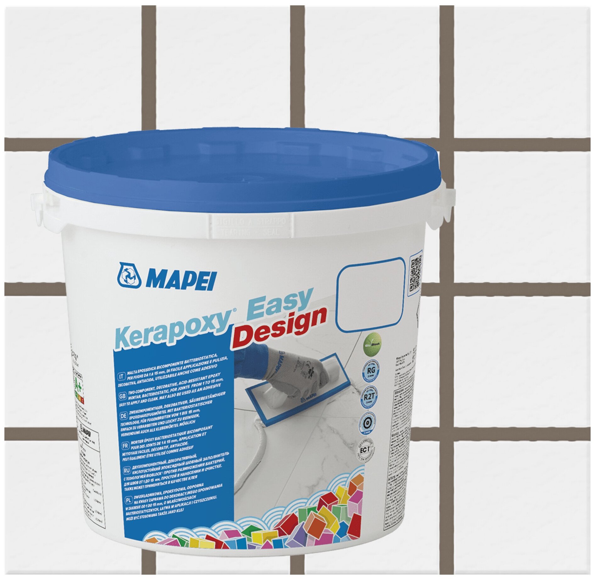 Эпоксидная затирка Kerapoxy EASY Design MAPEI № 134 Шёлк, 3 кг