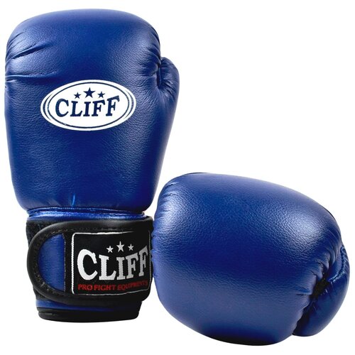 Перчатки боксёрские CLIFF CLUB, PVC, 10 унций, сине-белые