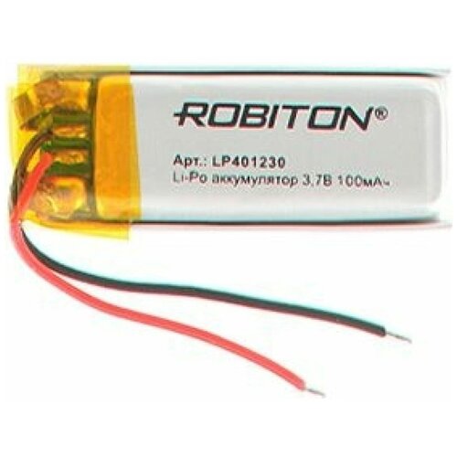 ROBITON Аккумулятор LP401230 3.7В 100мАч 15733