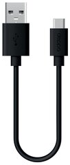 Дата-кабель USB-A - USB-C, USB 2.0, 2.4A, 1.2м, черный, Deppa 72301