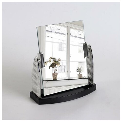 Queen fair Зеркало настольное, зеркальная поверхность 11,5 × 14,5 см, цвет серебристый