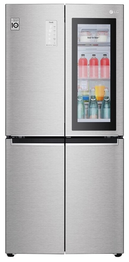 Холодильник LG GC-Q22FTAKL, серый - фотография № 1
