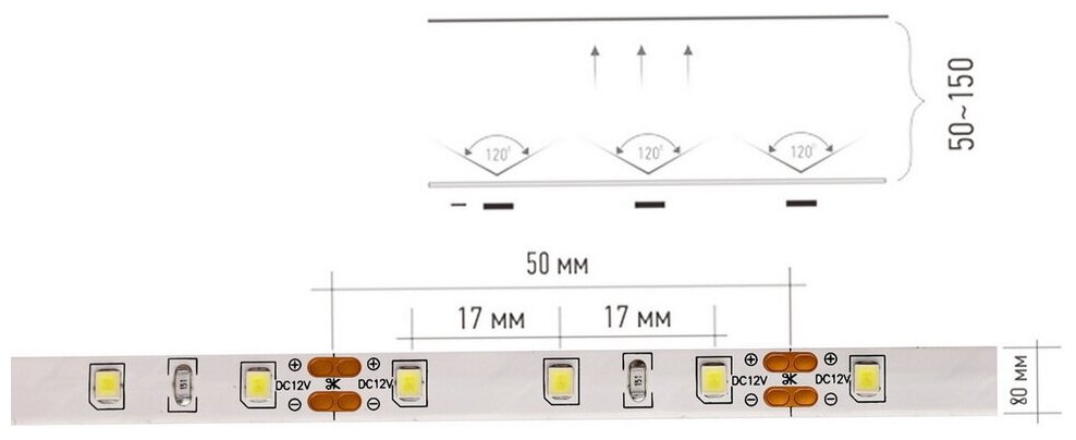 Smartbuy (sbl-ip20-4_8-cw) LED лента 5 м нейтральный . - фотография № 4