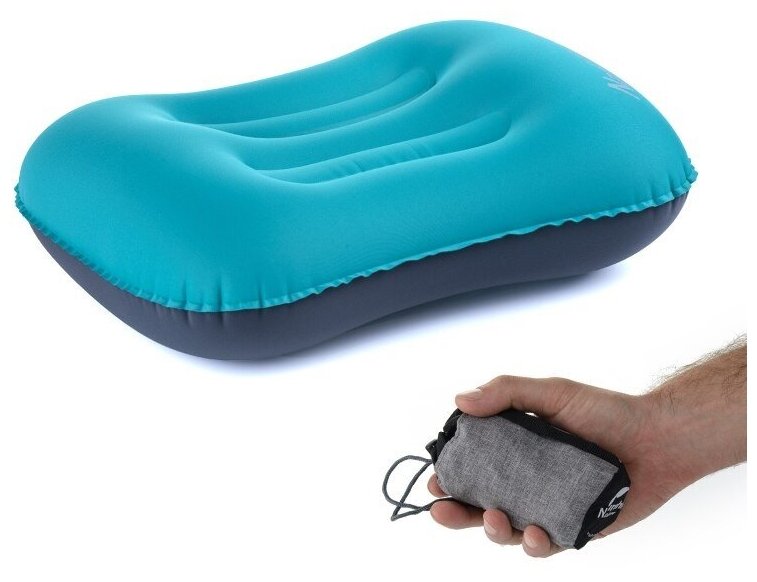 Подушка Naturehike Lightweight Tpu Aeros Inflatable Pillow With New Nozzle Blue