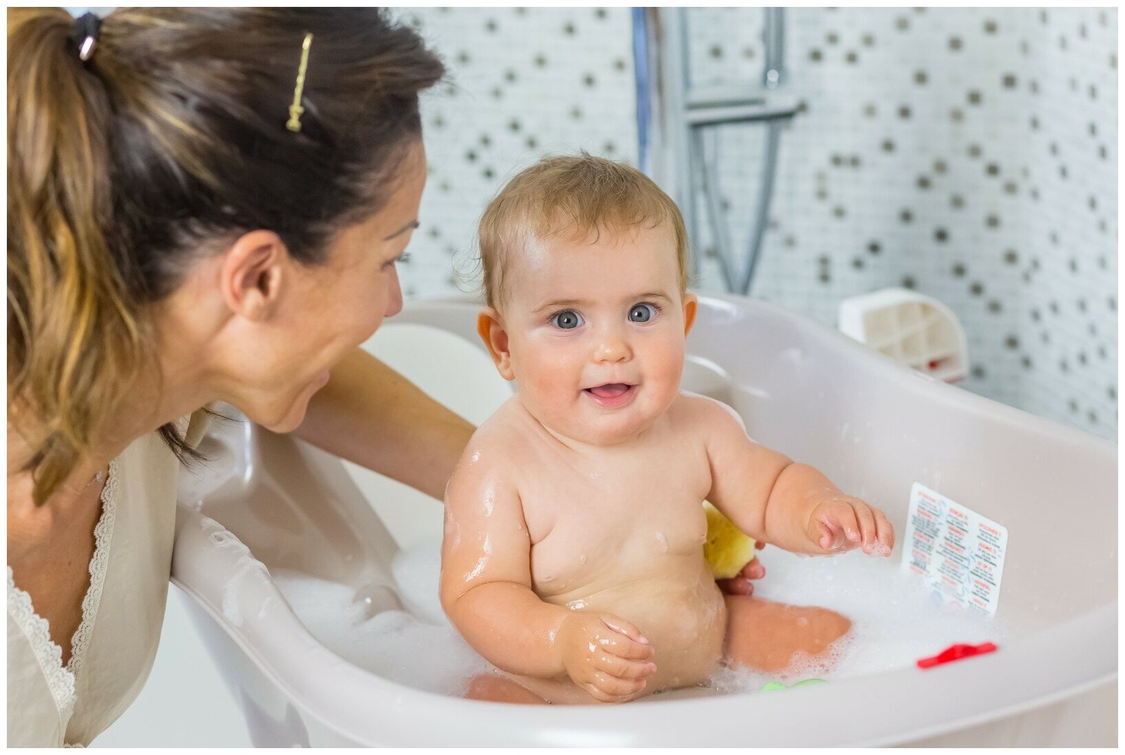 Сидение для ванны OK Baby Flipper Evolution c термодатчиком, салатовый (37994440) - фото №6