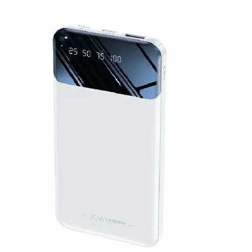 Внешний аккумулятор повербанк Power bank Remax RPP-502 10000mAh PD 20W + QC 18W белый