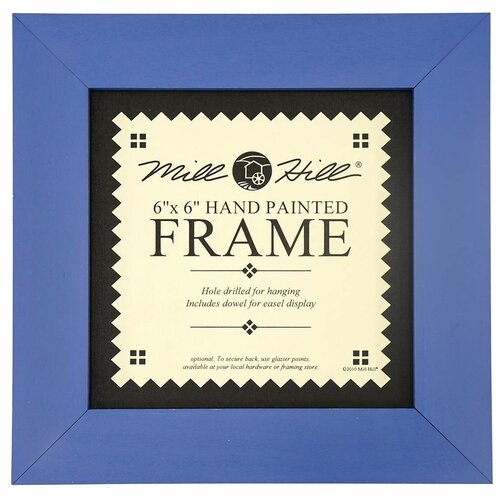 Рамка деревянная цвет синий