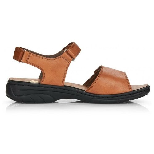 фото Босоножки rieker женские летние, размер 38, цвет коричневый, артикул 64559-22