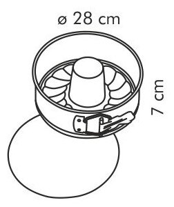 Форма Tescoma для торта и кекса раскладная DELICIA 28 см (623290)
