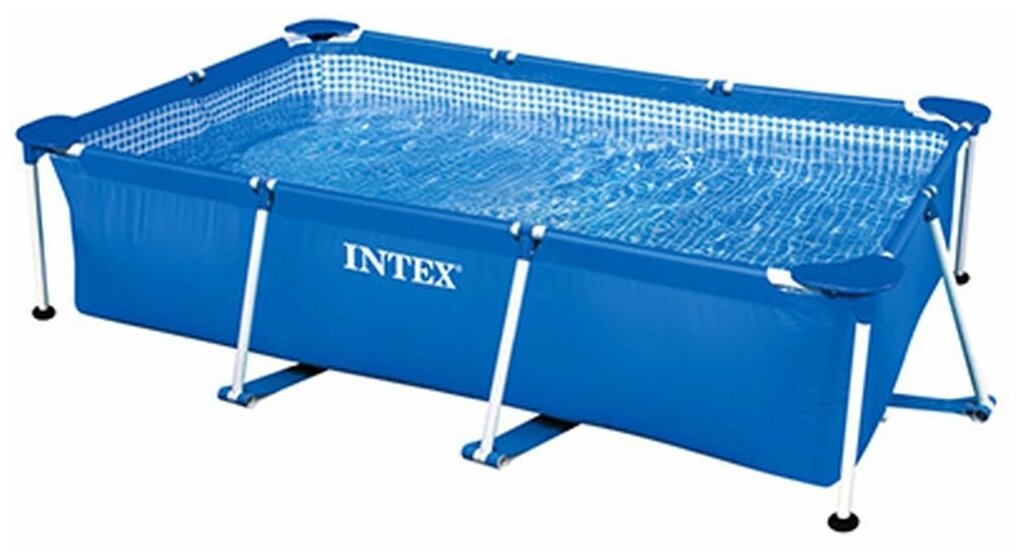 Каркасный бассейн INTEX прямоугольный Rectangular Frame 220х150х60 - фотография № 1
