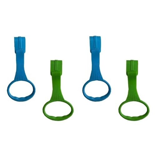 Пластиковые кольца Floopsi для манежа 4 шт Ручки для манежа барьера детской кроватки Подвесное кольцо держатели в манеж 550₽