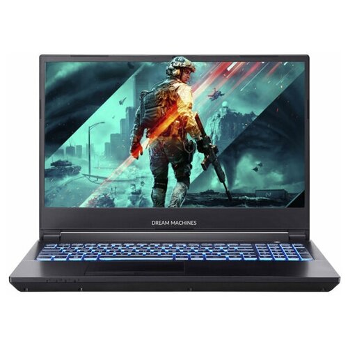 Ноутбук Dream Machines RT3070-15KZ30 Ryzen 5 5600X 16Gb SSD 1Tb NVIDIA RTX 3070 для ноутбуков 8Gb 15,6 FHD Cam 62Вт*ч No OS Черный RT3070-15KZ30