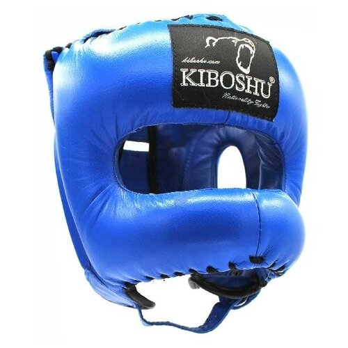 31-31B Kiboshu Шлем с бампером ЭЛИТА-Синий-Кожа - Kiboshu - Синий - M