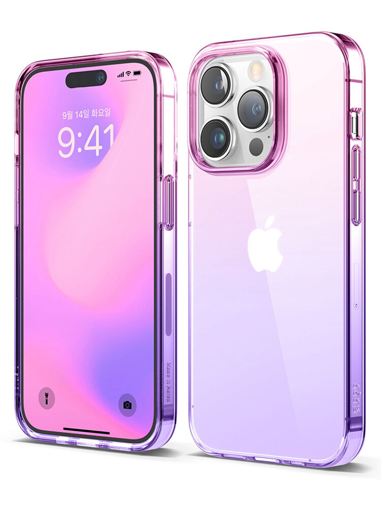 Чехол Elago для iPhone 14 Pro Max Aurora Case Gradient Pink/Purple