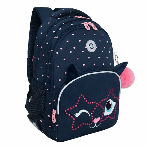 Рюкзак школьный GRIZZLY с карманом для ноутбука 13, анатомической спинкой, для девочки RG-460-6/4
