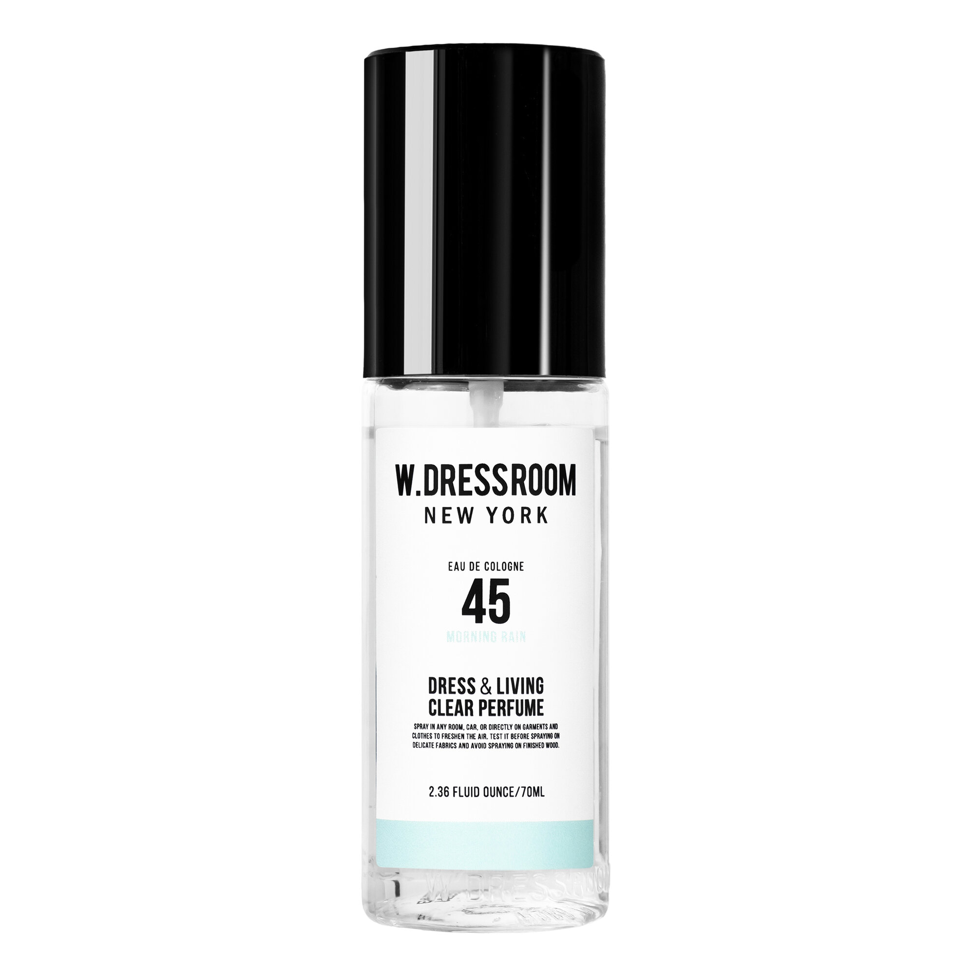 Парфюмированный спрей W.Dressroom Dress & Living Clear Perfume No.45 Morning Rain 70 ml/ Спрей для одежды/Дрессрум/BTS