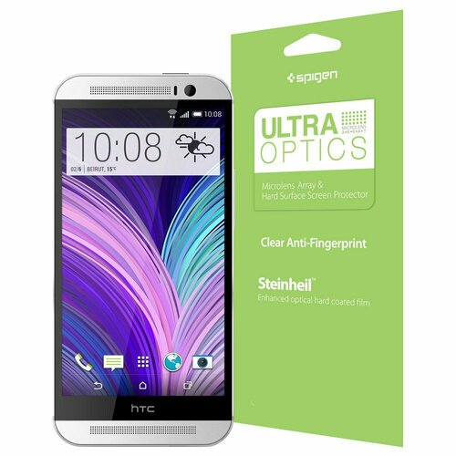 Защитная пленка SPIGEN для HTC One M8 - Steinheil - Ultra Optics - SGP10806 защитная пленка spigen для lg g3 steinheil ultra crystal sgp10856