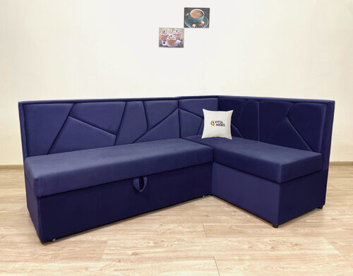 Изображение товара Кухонный уголок Корфу темно-синий, угол правый