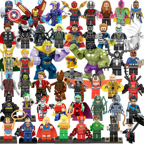 Лего фигурки Марвел 48 шт / фигурки супергероев Marvel / минифигурки мстители