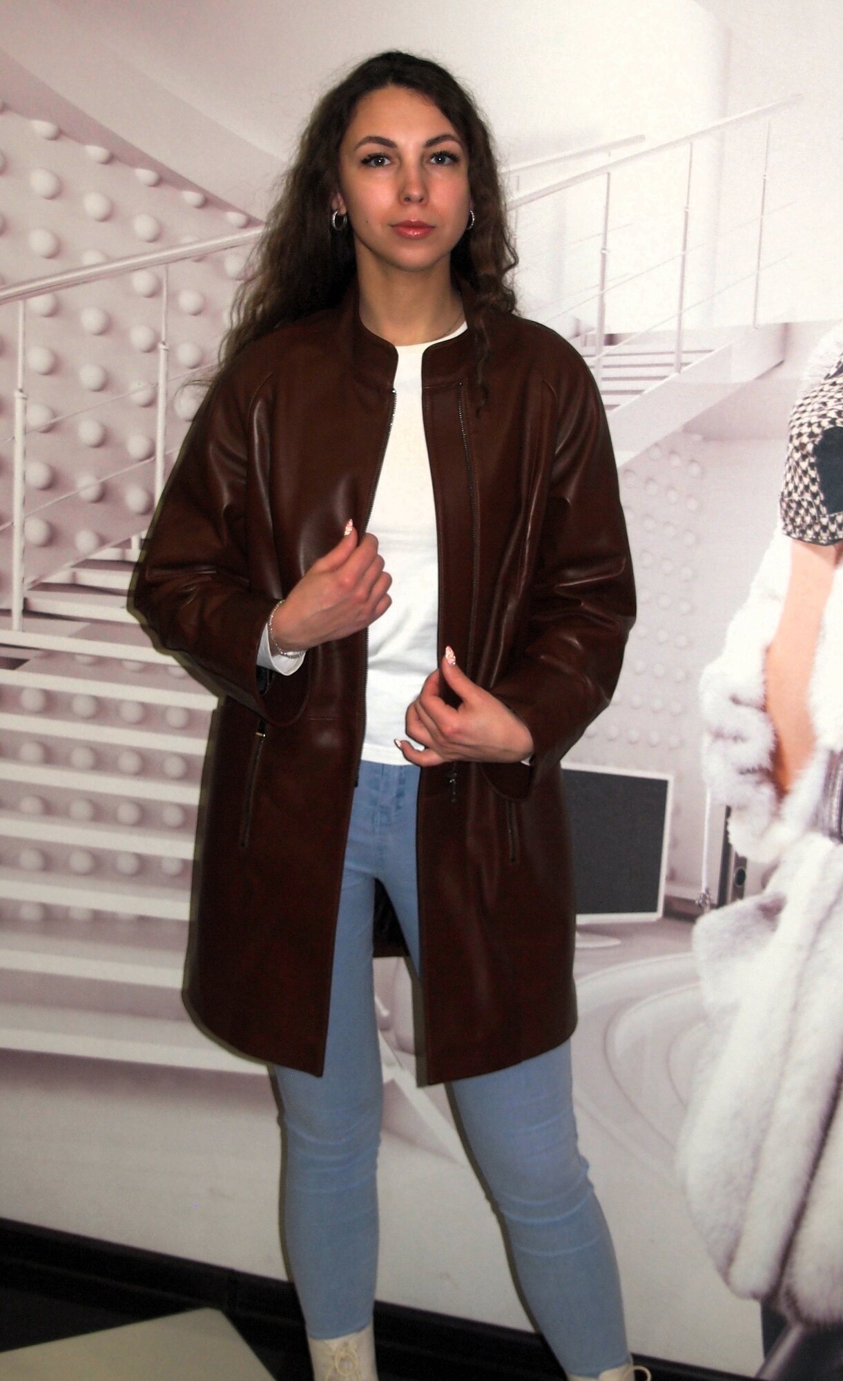 Куртка кожаная