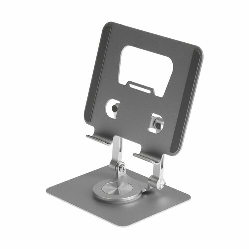Подставка для планшета регулируемая складная поворот на 360 металл серебристая 2220₽