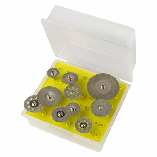 Набор алмазных дисков c титановым покрытием для гравера DLT 16-40мм 10 штук 1690₽