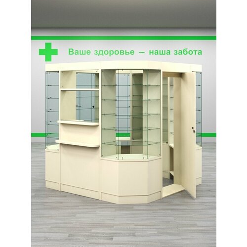 Комплект мебели для Аптек №1, Крем Вайс 225 x 238 x 210 см