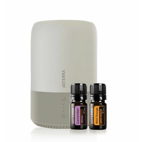 Аромадиффузор увлажнитель Dawn Aroma c эфирными маслами дикий апельсин 5 мл и лаванда 5 мл 920000₽